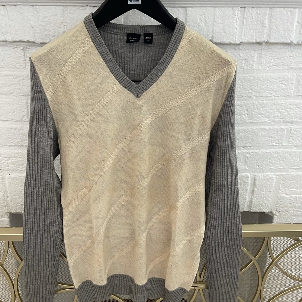 Hugo Boss Mens ribbed Sweater